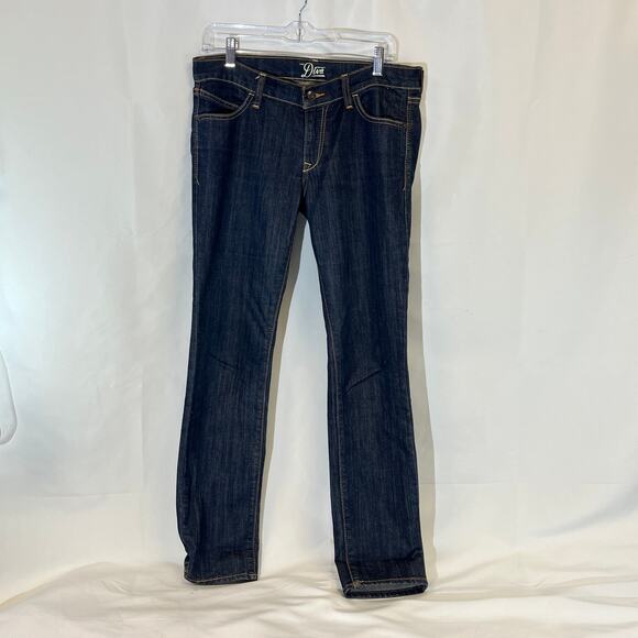 Old Navy The Diva Jeans Womens Size 8 Regular Blue Dark Wash Boot Cut Low Rise - Picture 13 of 16